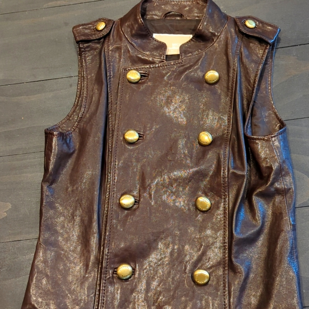 Michael Kors leather vest